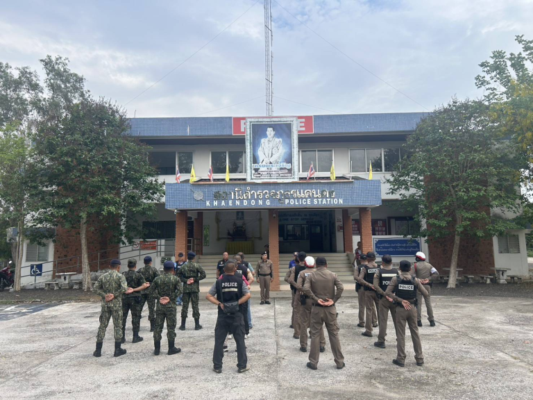 ร่วมปล่อยแถวระดมกวาดล้างอาชญากรรมก่อนเทศกาลสงกรานต์ 2568